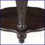 Table basse ronde de 22 po à deux tons pour le salon, pieds en bois d'hévéa massif, tablette résistante à la chaleur, assemblage facile-2131800398-2131800394