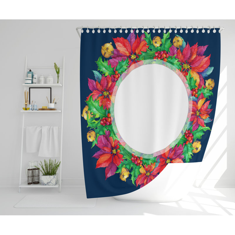 Jordann Polyester Shower Curtain Set, 168cm H x 168cm W
