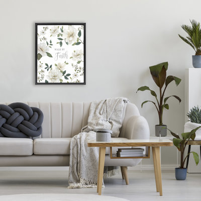 Floral Walk By Faith Floating Frame, design by Nan