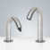 Reno Commercial Sensor Faucet and Soap Dispenser Combo with Deck Mount Chrome Design