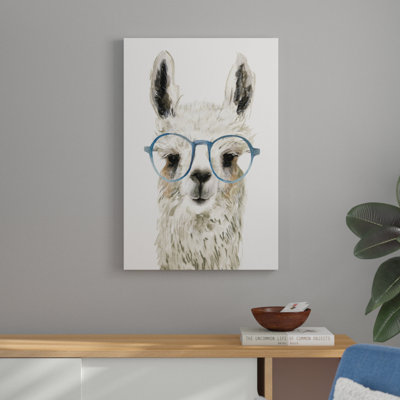 Hip Hip Lama II par Victoria Borges - reproduction d'art sur toile