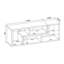 Convertible TV Console And Bookcase in White-108804142-108804143