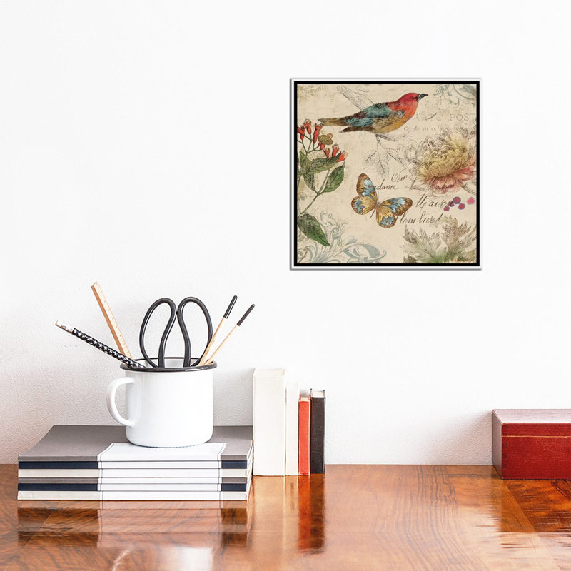 «Nature», reproduction sur toile, H 12 po x l 12 po x P 1,5 po, Pas de tapis, Toile avec cadre blanc