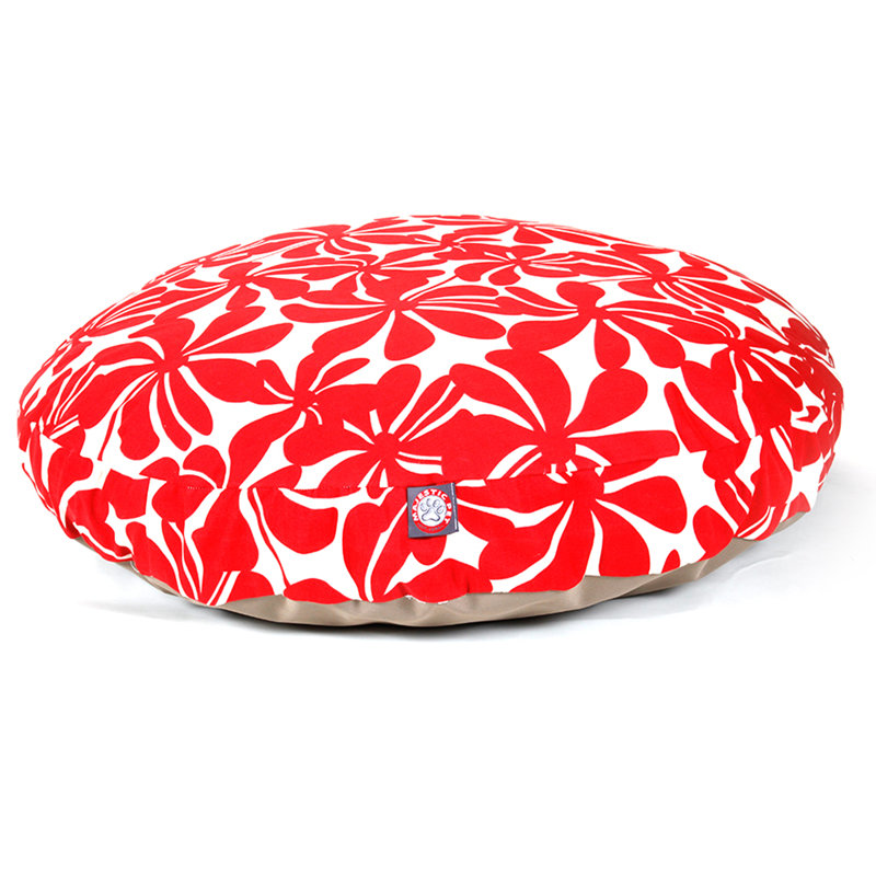 Coussin Plantation, Petit (l 30 po x P 30 po x H 4 po), Rouge