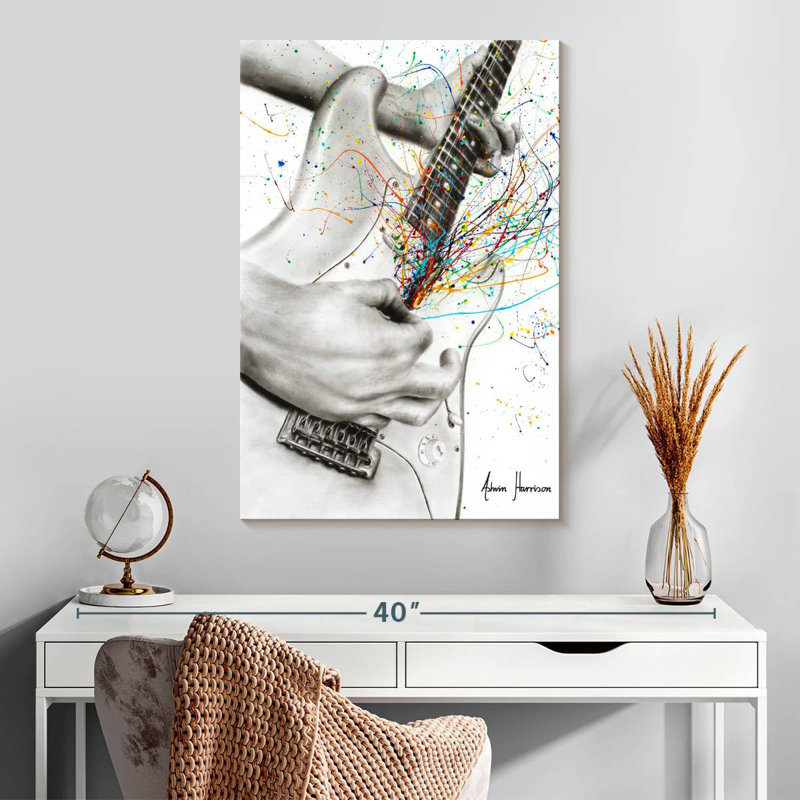 Abarca The Guitar Solo, 30" H x 20" W