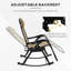 Chaises berçantes d'extérieur 2 pièces Outsunny-1271859687