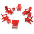 Ensemble de conversation avec chaises multiples 12 pièces Willene
