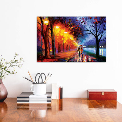 Alley By The Lake I by Leonid Afremov - Wrapped Canvas Painting