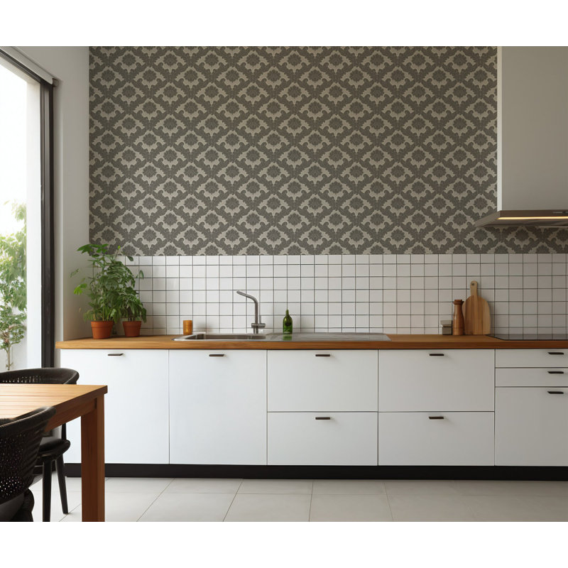 Drawing Room Leaf - Driftwood Wallpaper