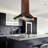 AKDY 30" Stainless Steel 343 CFM Convertible Island Range Hood with Baffle Filter