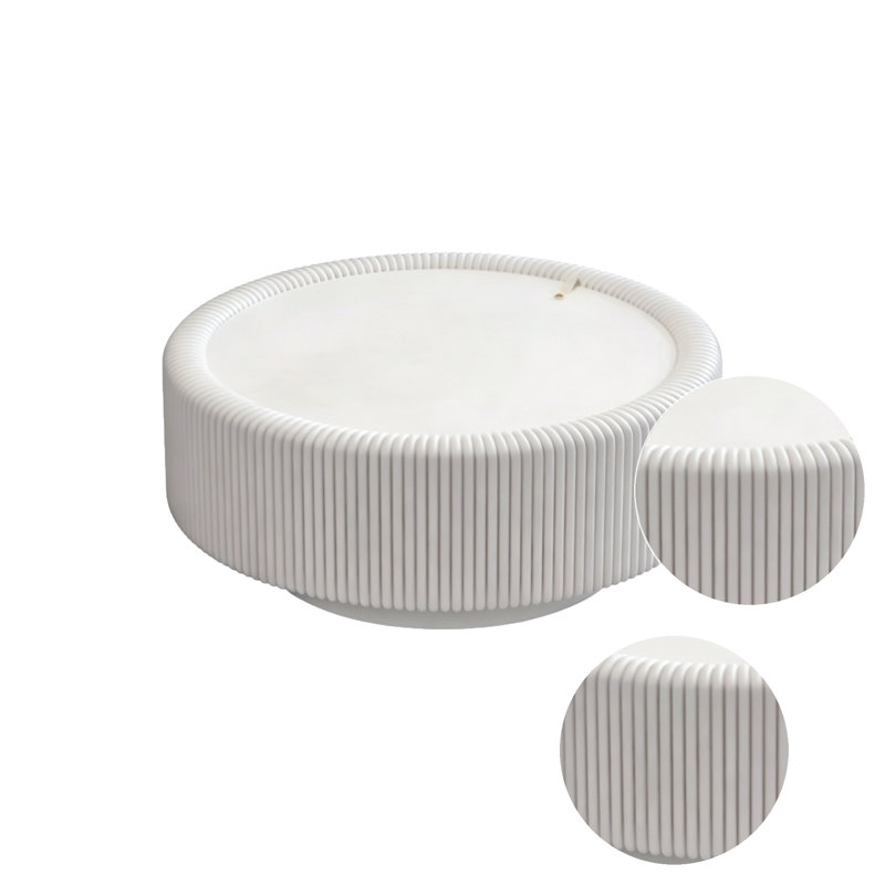 Table basse moderne avec plateau en verre trempé et compartiment de rangement dissimulé pour l'organisation du salon