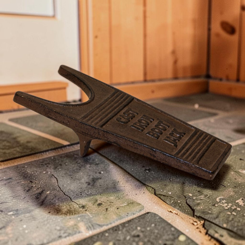 Antique Rust Cast Iron Boot Jack 26.5cm