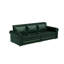 Canapé Chesterfield, canapé-lit gigogne de 93,7 po, canapé-lit convertible 3 en 1 en similicuir avec garniture cloutée et accoudoirs roulés, canapé-lit multifonctionnel pour le salon, la chambre à coucher-1885816482