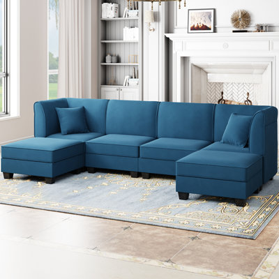 Emmett Upholstered U-Shaped Sectional Reversible