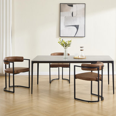 50cm H Upholstered Metal Accent