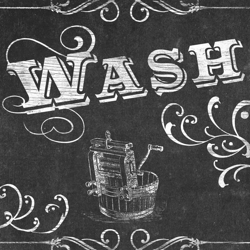 «Vintage Laundry Signs I», H 20 po x l 20 po