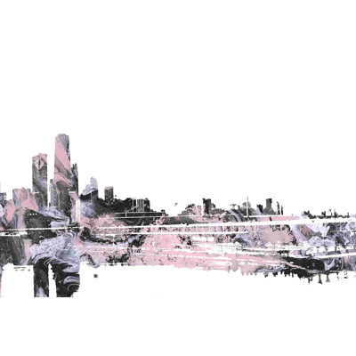 Peinture urbaine urbaine noire rose