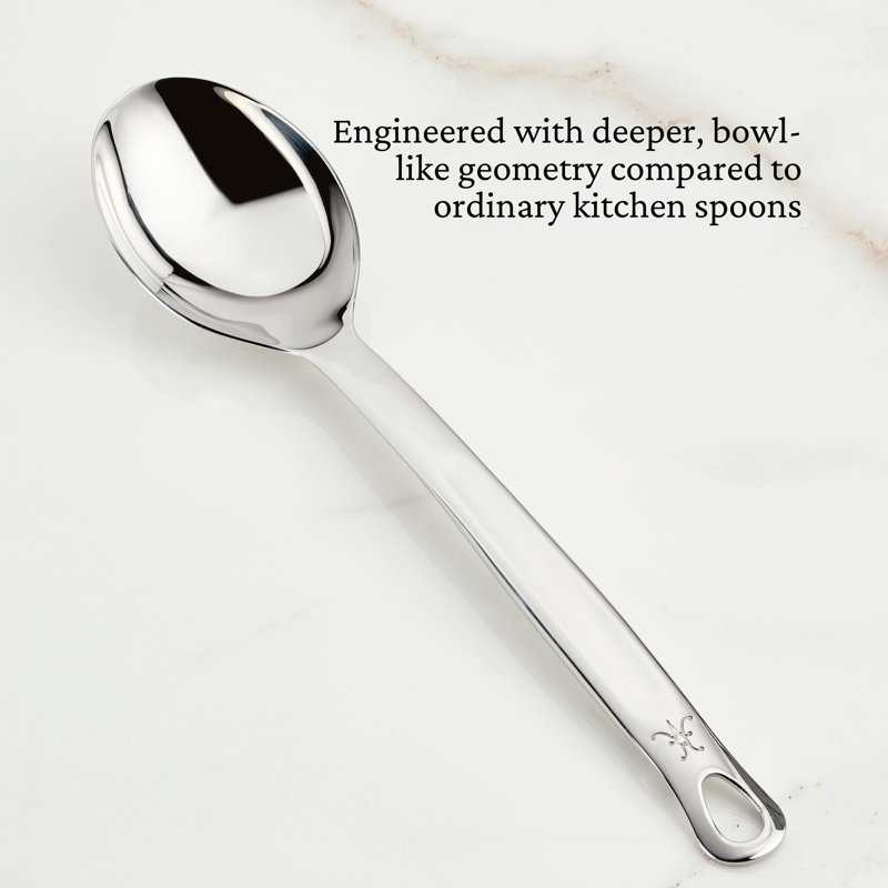 Hestan Provisions Tools; 13" Stainless Steel Deep Spoon