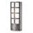 Ventana Accent Table Lamp - 20", Charcoal Gray Wood, Dimmer Switch