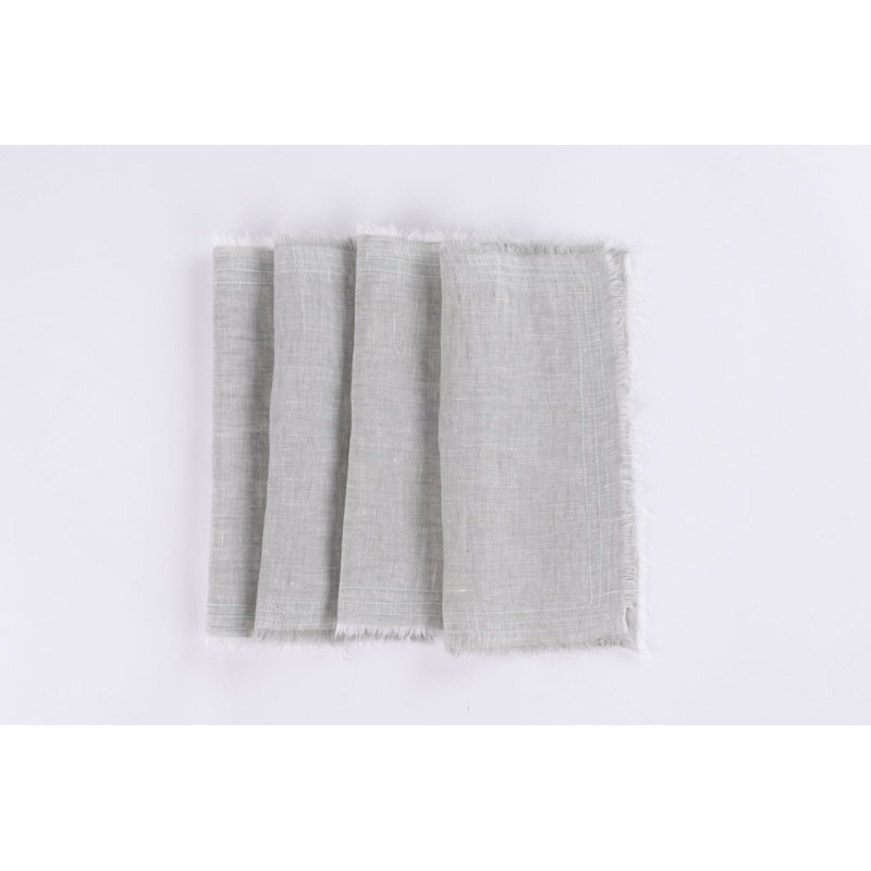 Lirida Brighton Linen Cocktail Napkins, Seaglass