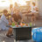 Outdoor Fire Table with Powerful Heating and Stylish Wicker Base for Various Occasions