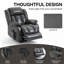 Fauteuil inclinable électrique à deux moteurs avec réglage à 8 points et chauffage lombaire avec position infinie et double moteur