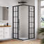36 po X P 72 po Cabine de douche de coin H Verre transparent