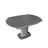 Boulemane 119-179Cm Grey Matte Ceramic Swivel Extending Dining Table