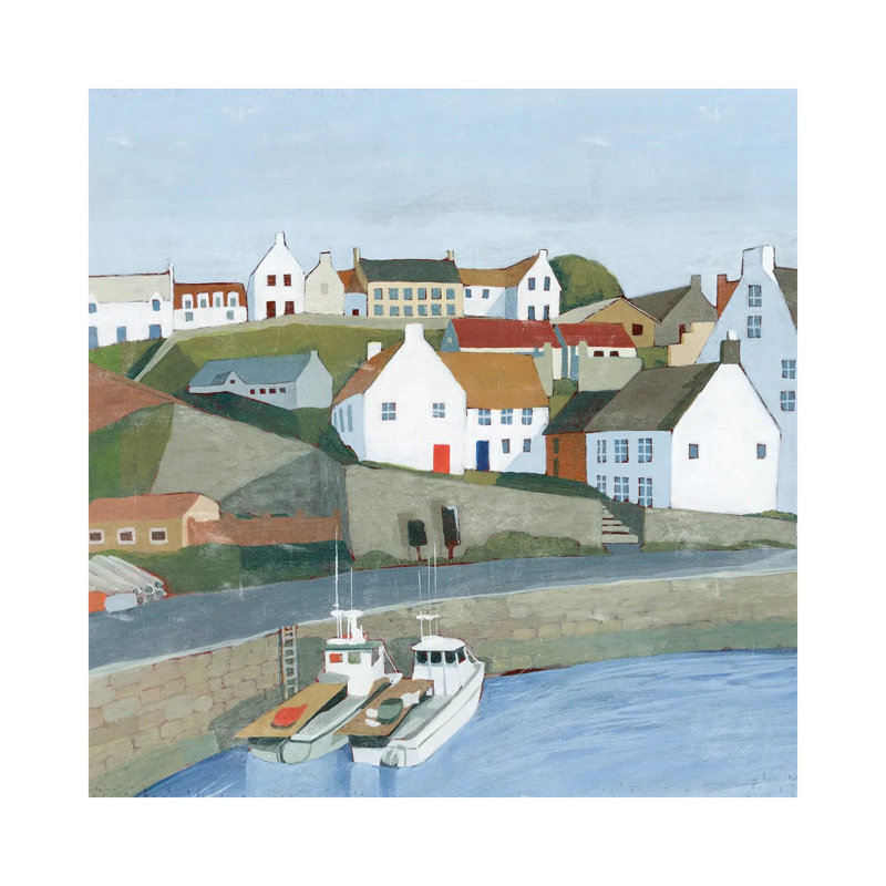 Old Coast Town I by Grace Popp - Wrapped Canvas Painting, 66.04 cm H x 66.04 cm W x 1.91 cm D