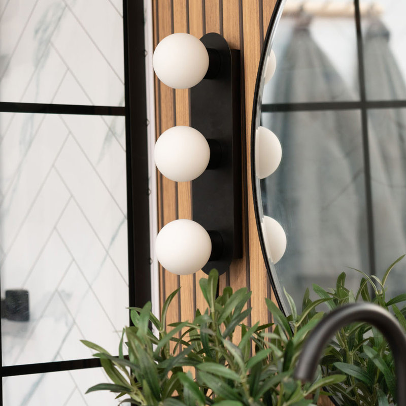 Bashan Flush Mount, Black