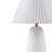 Veluna Textured Ceramic Table Lamp With Fluted Fabric Shade