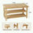 3-Tier Solid Pine Wood Shoe Bench
