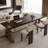 Dark Walnut Rectangular Solid Wood desks-107968590
