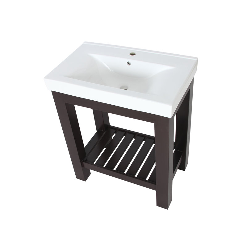 Ensemble de meuble-lavabo pour salle de bain simple 30 po Bise, Espresso