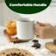 Ensemble de 4 grandes tasses en céramique avec poignée pour café, café, cappuccino, café au lait, thé, boisson chaude 13,5 oz 400 ml Bacimi