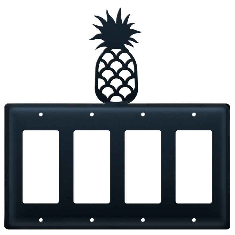 Pineapple 4-Gang Rocker Wall Plate