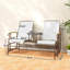Nordic Style Glider Bench,Outdoor 2-Person Glider Bench