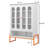 Modern Minimalist Double Door Shoe Cabinet With Adjustable Mesh Doors And High Foot Hollow Storage Cabinet Bottom, Compatible With Robotic Vacuum Cleaners