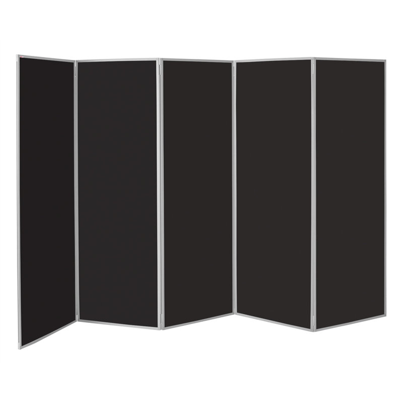  Light Free-Standing Bulletin Board 180cm H x 300cm W, Black, Grey