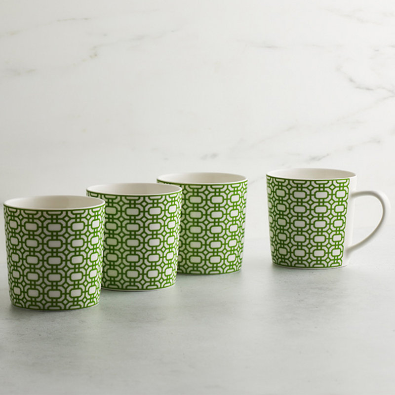Newport Verde Handmade Porcelain Coffee Mug
