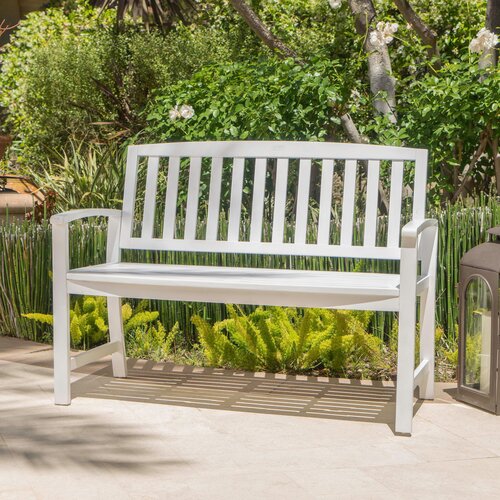 Wayfair | White Outdoor Benches You'll Love in 2023