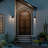 22" 1-Light Outdoor Wall Light with Clear Glass-115680849