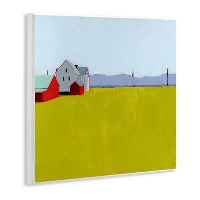 Plaque murale paysage de ferme et de remise, design par Ruth LaGue