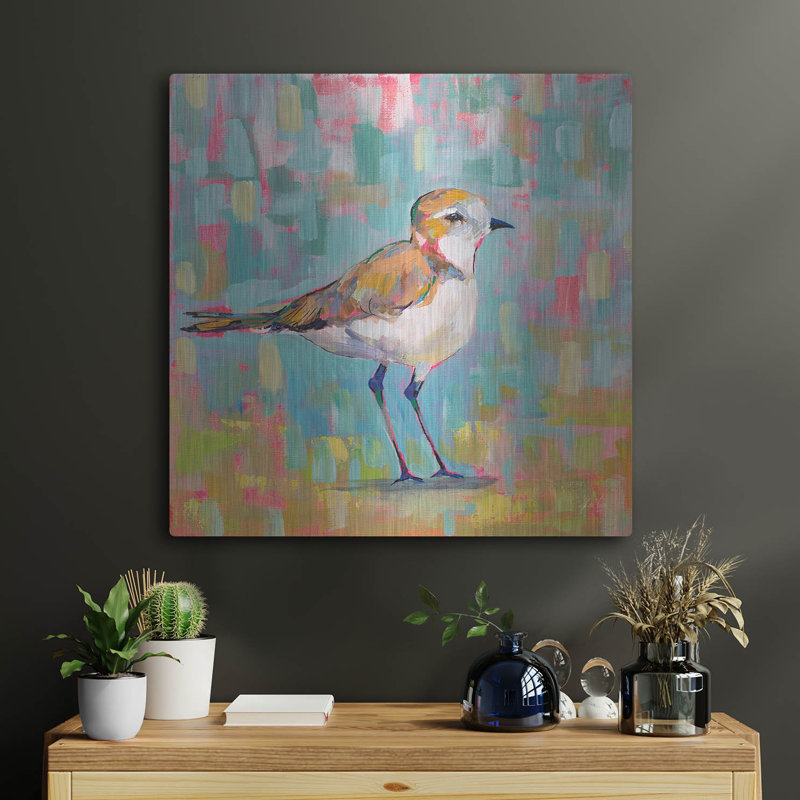 «Coastal Plover III» par Jeanette Vertentes, H 24 po x l 24 po