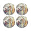 Sous-verres ronds en cuir Arcadia Tiger