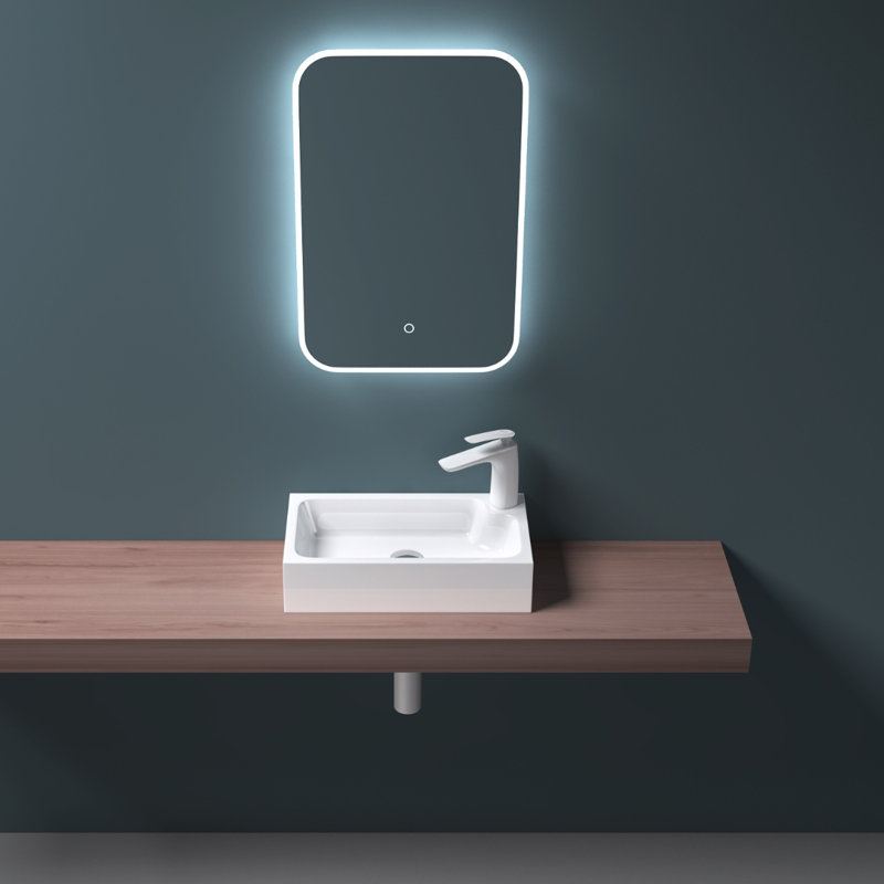 Durovin Bathrooms 260mm L x 460mm W Natural Engineered Stone Rectangular Sink