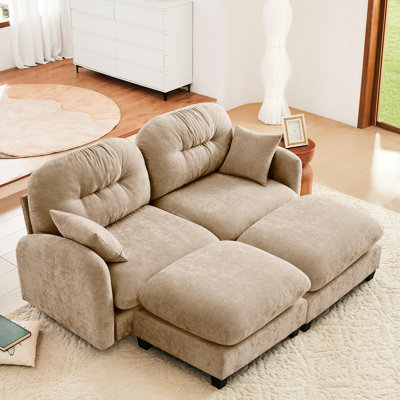 Coussins modulaires Camel 2 Cloud Chenille High Sponge Design ergonomique Coussins décoratifs Flexibilité modulaire