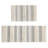 Woven Texture Stripe Bath Rug Grey 22X58
