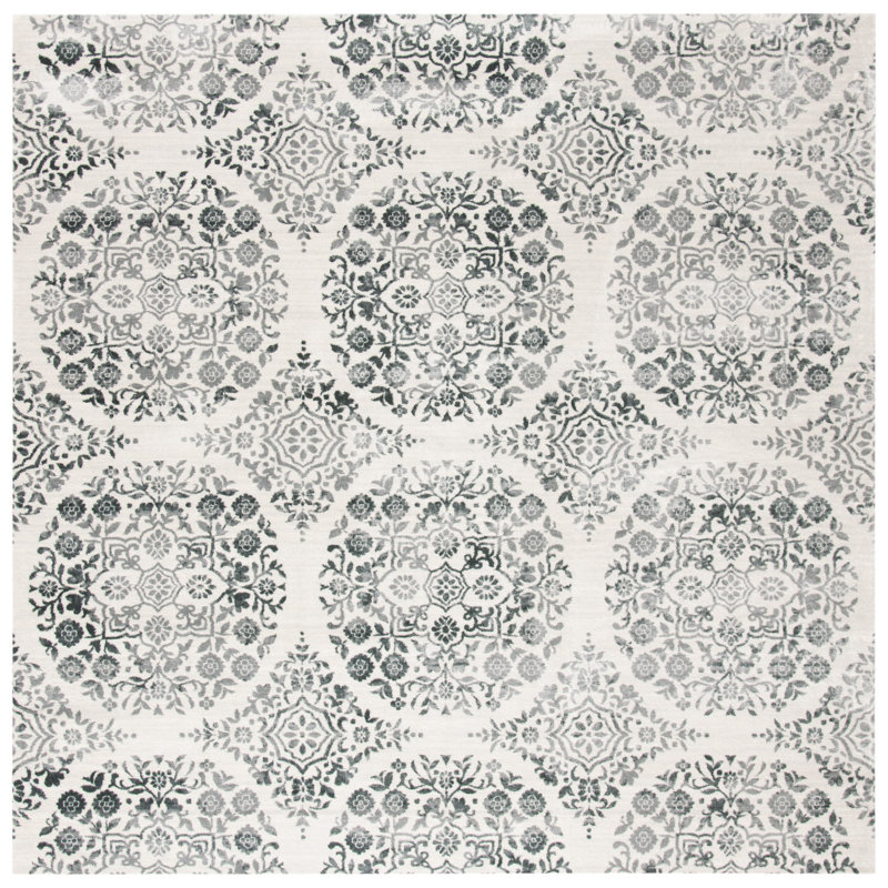 Martha Stewart Isabella Performance Oriental Rug, Square 6'7"