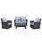 Ahanu 4 - Person Patio Conversation Set with Cushions-1565783632-1565783663